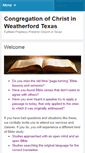 Mobile Screenshot of congregationofchrist.org