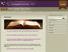 Tablet Screenshot of congregationofchrist.org
